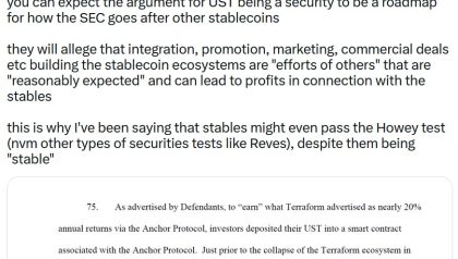Terra lawsuit a ‘roadmap’ to attack other stablecoins: Delphi Labs