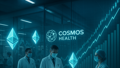 Cosmos Health expands Ethereum holdings to $1.8M under $300M digital assets facility