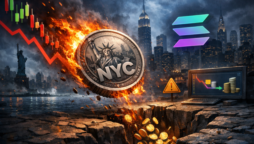 Former NYC mayor backed token tumbles on Solana amid liquidity fears